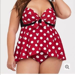 ISO Minnie Mouse Torrid Tie-Front Swimsuit